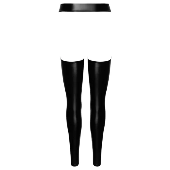 Noir - Glossy Tights - Chaps Style (Black)