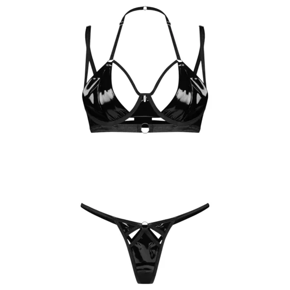 Obsessive Keira Lise - Shimmering Bra Set (Black)