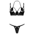 Obsessive Keira Lise - Shimmering Bra Set (Black)