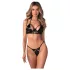 Obsessive Keira Lise - Shimmering Bra Set (Black) - L/XL