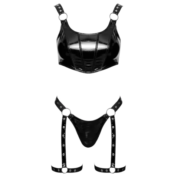 Black Level - Black Vinyl Outfit Set - M