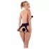 Latex black open-crotch women’s knickers (S-L)