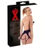 Latex black open-crotch women’s knickers (S-L)