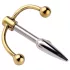 Urethralplay - Anchored Metal Dilator - 4.5cm (Silver)