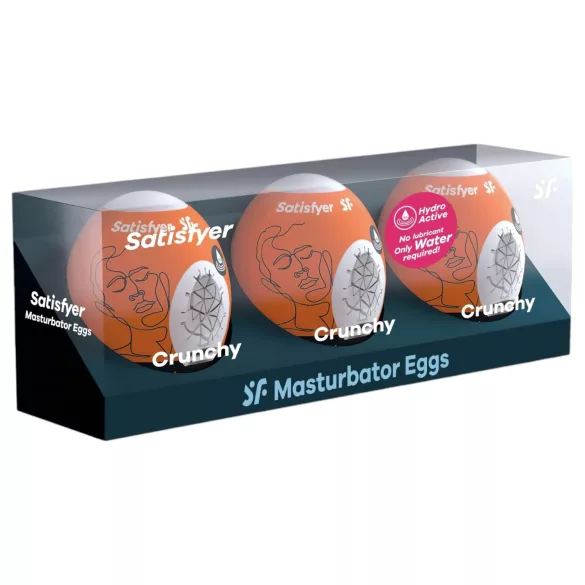 Satisfyer Egg Crunchy - Egg Masturbator Set (3 Pack)