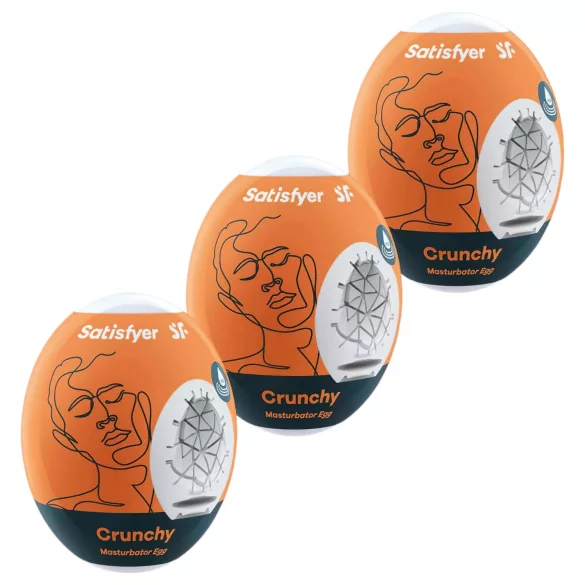 Satisfyer Egg Crunchy - Egg Masturbator Set (3 Pack)