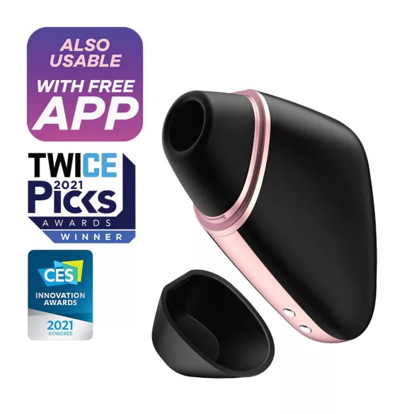 Satisfyer Love Triangle - App-controlled air pulse clitoral stimulator (black)