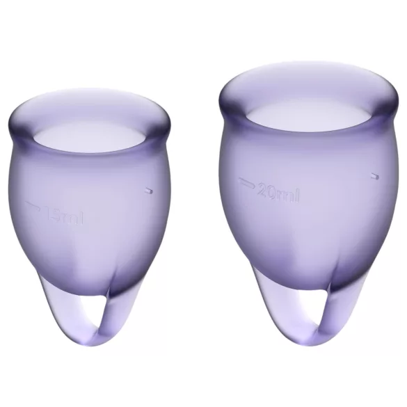 Satisfyer Feel Confident - Menstrual Cup Set (Purple)
