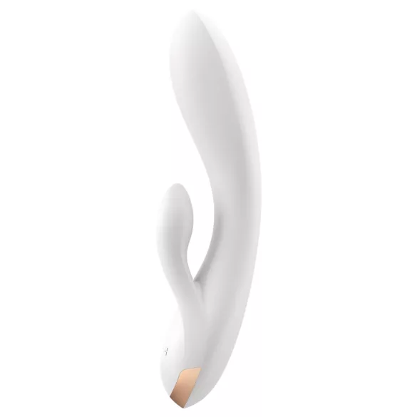 Satisfyer Double Flex - App-controlled vibrator with clitoral arm (white)