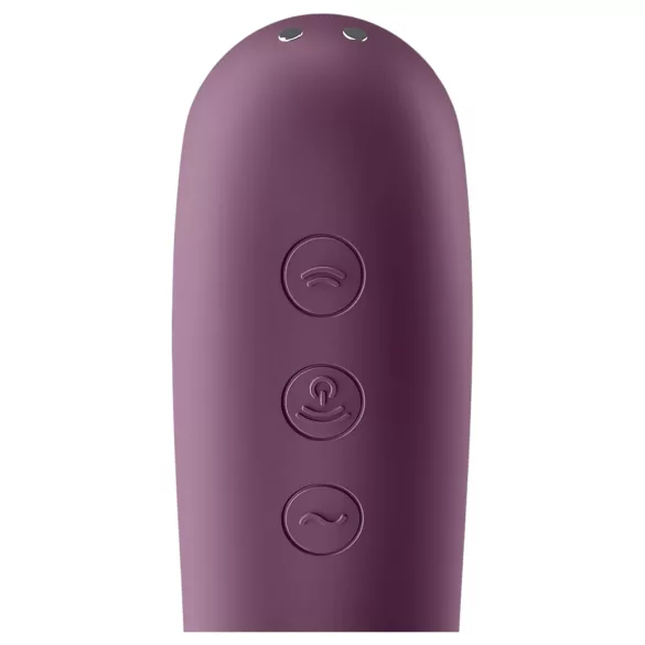 Satisfyer Dual Kiss - 2-in-1 vaginal and clitoral vibrator (purple)