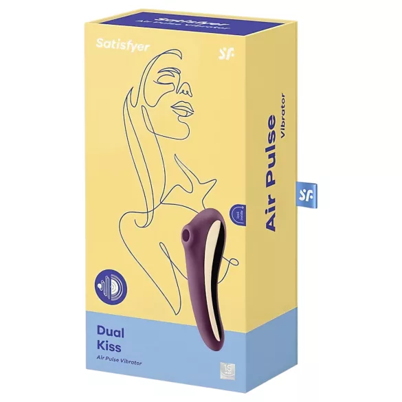Satisfyer Dual Kiss - 2-in-1 vaginal and clitoral vibrator (purple)