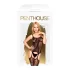Penthouse Miss Curvy - Lacy Fishnet Set (Black) - XL