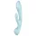 Satisfyer Triple Oh - rechargeable clitoral arm vibrator (blue)