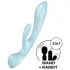 Satisfyer Triple Oh - rechargeable clitoral arm vibrator (blue)
