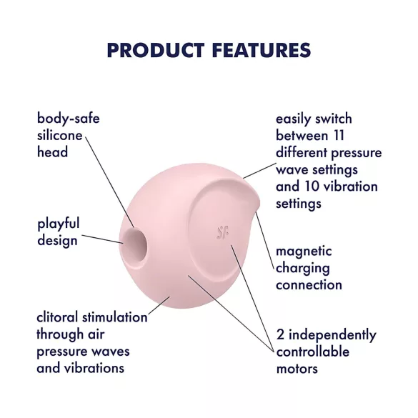 Satisfyer Sugar Rush - air‑pulse clitoral vibrator (pink)