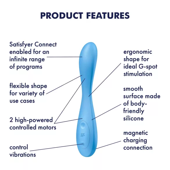 Satisfyer G-spot Flex 4 - App-controlled G-spot vibrator (turquoise)