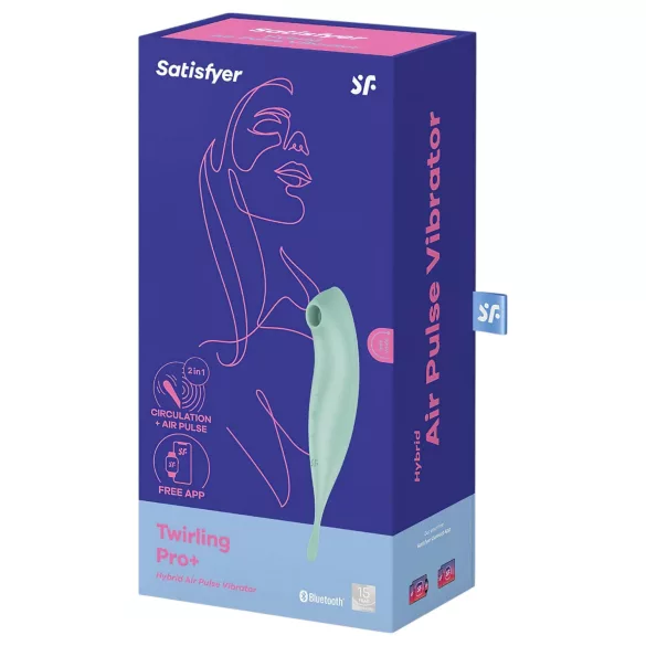 Satisfyer Twirling Pro - App-controlled clitoral vibrator (mint)