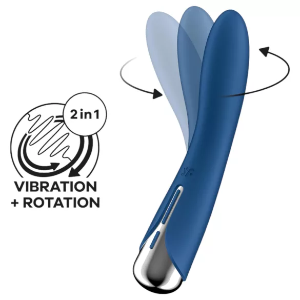 Satisfyer Spinning Vibe 1 - rotating‑head G-spot vibrator (blue)