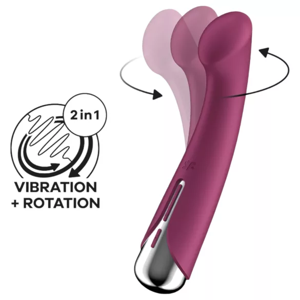 Satisfyer Spinning G-Spot 1 - rotating-head G-spot vibrator (red)