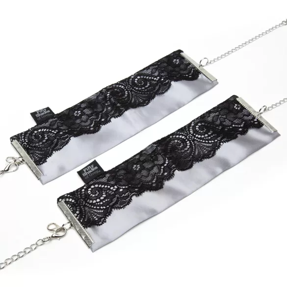 Fifty Shades of Grey Play Nice - satin cuffs (silver)