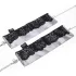 Fifty Shades of Grey Play Nice - satin cuffs (silver)