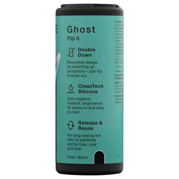 Arcwave Ghost - Reversible Pocket Masturbator (Black)