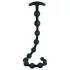 Black Velvets - beaded anal dildo (black)