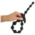 Black Velvets - beaded anal dildo (black)