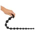 Black Velvets - beaded anal dildo (black)