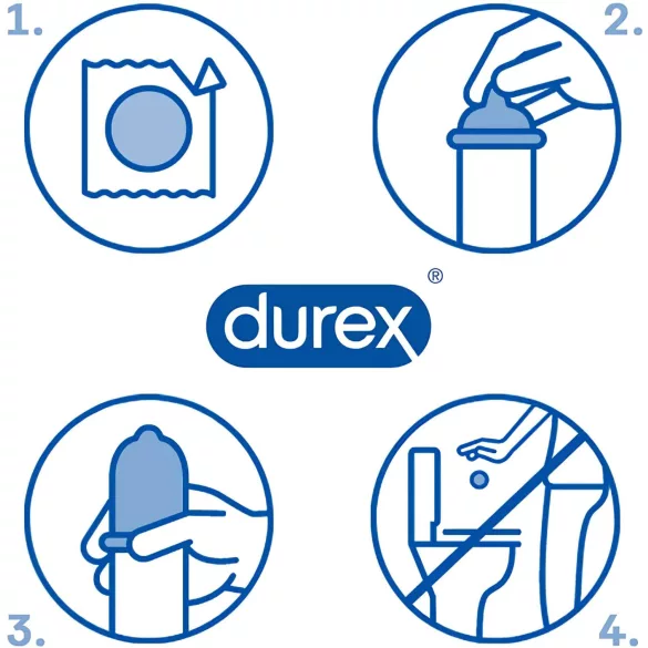 Durex Nude Close Fit - thin condoms (pack of 10)