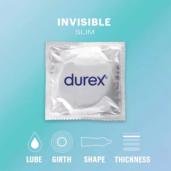 Durex Nude Close Fit - thin condoms (pack of 10)