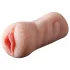 Lonely 2-in-1 - artificial vagina and artificial mouth masturbator (natural)