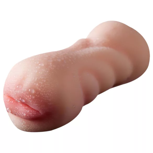 Lonely 2-in-1 - artificial vagina and artificial mouth masturbator (natural)