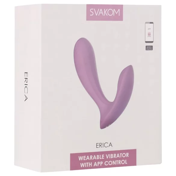 Svakom Erica - Wearable app-controlled clitoral vibrator (pink)