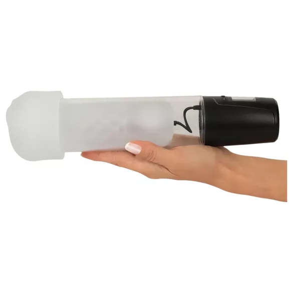 Mister Boner - rechargeable automatic penis pump (black-transparent)
