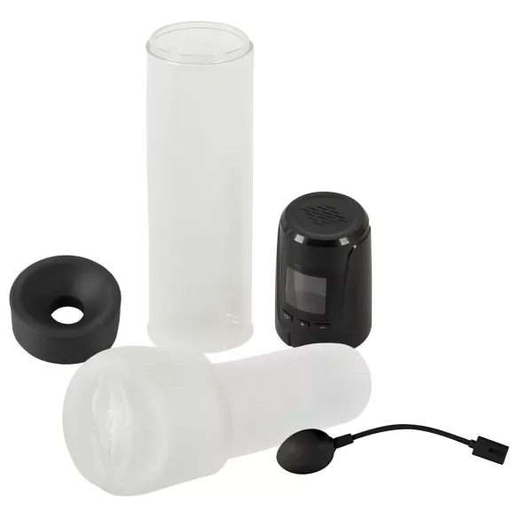 Mister Boner - rechargeable automatic penis pump (black-transparent)