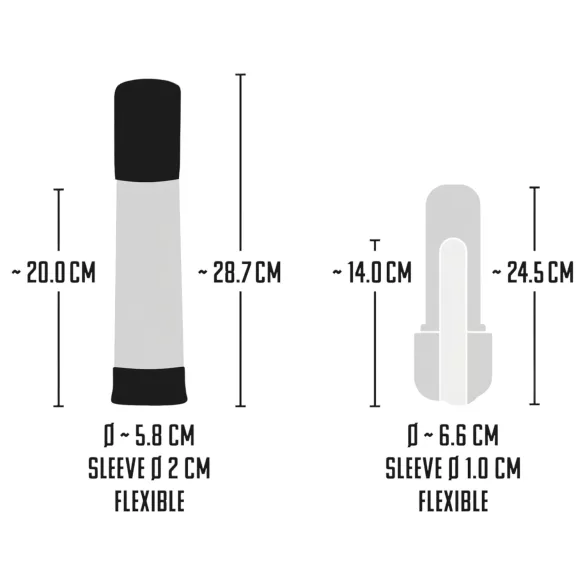 Mister Boner - rechargeable automatic penis pump (black-transparent)