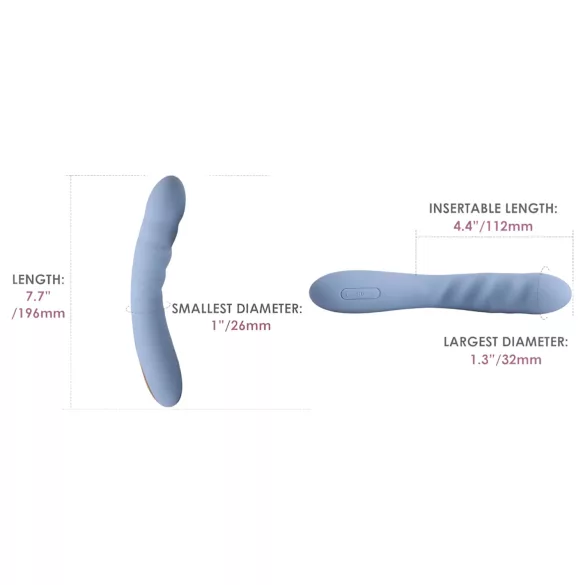 Svakom Ava Neo - smart app-controlled thrusting G-spot vibrator (blue)