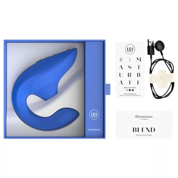 Womanizer Blend - G-spot vibrator and clitoral stimulator (blue)
