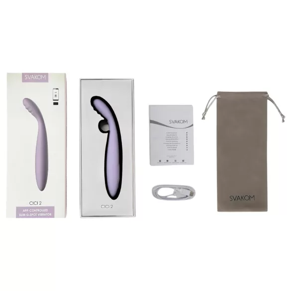 Svakom Cici 2 - App-controlled G-spot vibrator (purple)
