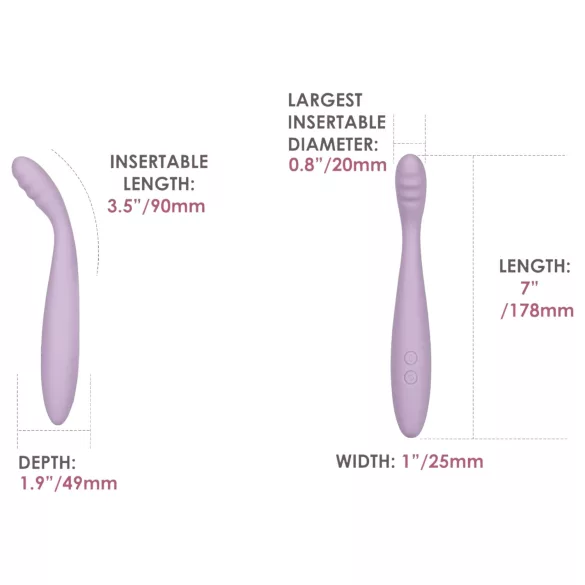Svakom Cici 2 - App-controlled G-spot vibrator (purple)