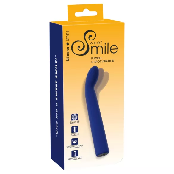 Smile - Curved G-Spot Vibrator (Blue)
