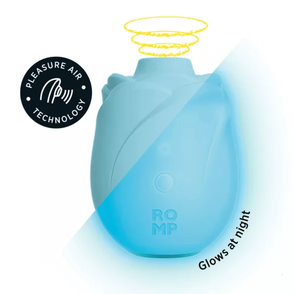 ROMP Rose Glow - Air‑Pulse Clitoral Stimulator (blue)
