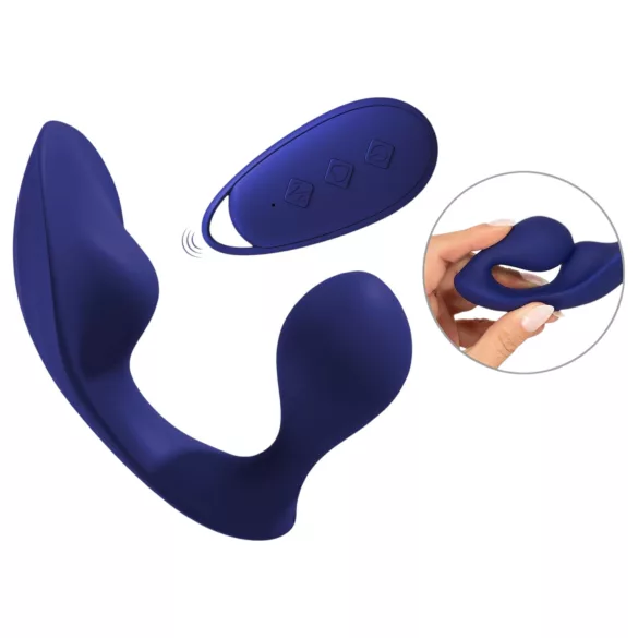 SMILE - remote‑controlled anal and knicker vibrator (blue)