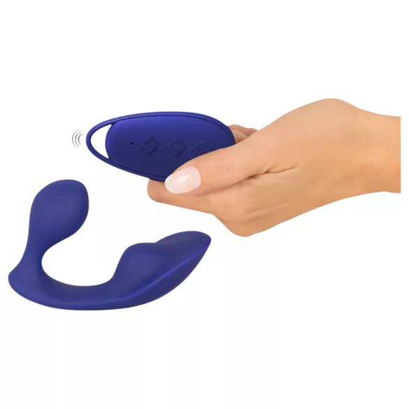 SMILE - remote‑controlled anal and knicker vibrator (blue)