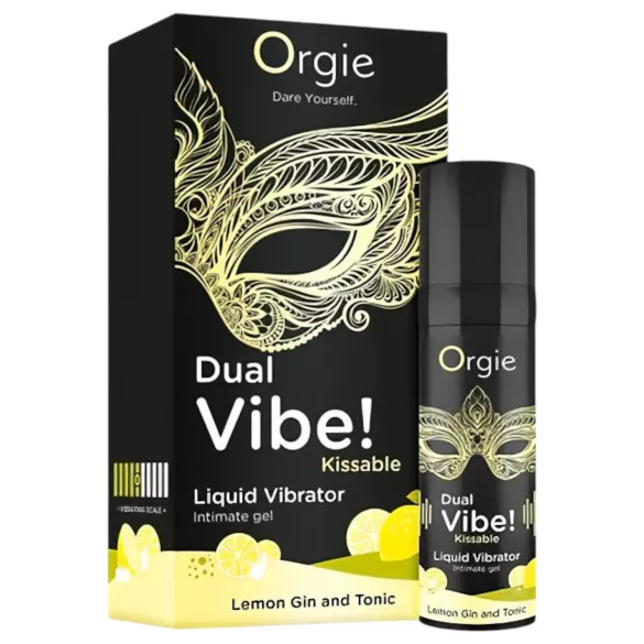 Orgie Dual Vibe - unisex liquid vibrator - Gin & Tonic (15 ml)