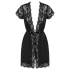 Obsessive - lace robe (black)