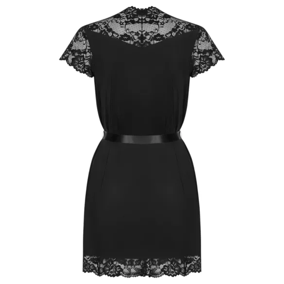 Obsessive - lace robe (black)