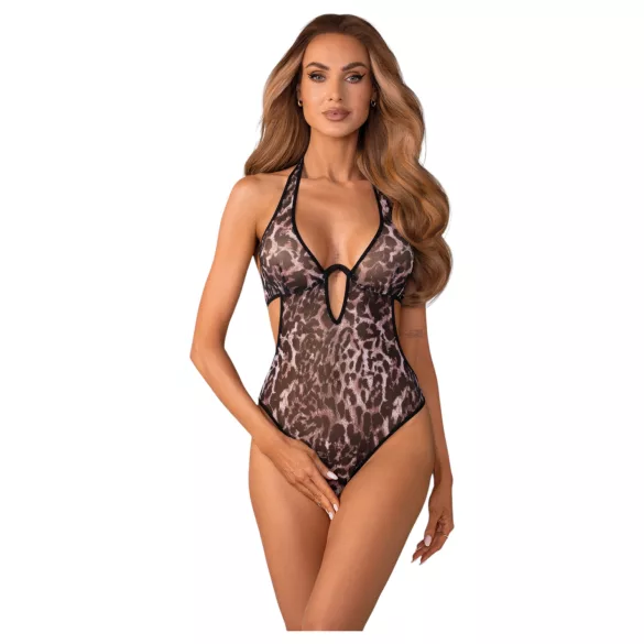 Obsessive Addia - leopard‑print open body