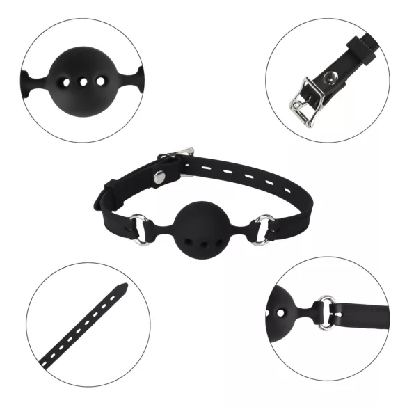 Wild Play - Silicone Mouth Gag (Black)